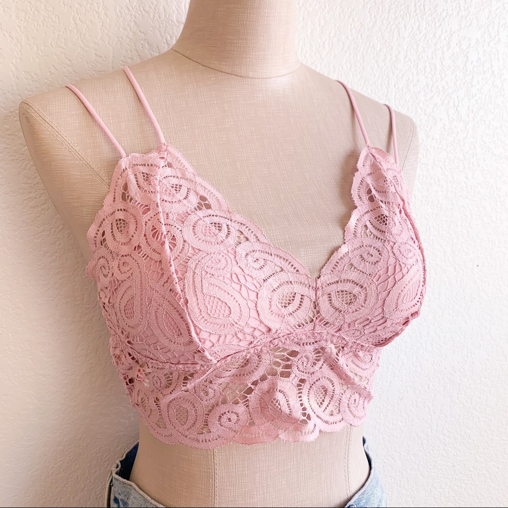 ❤️40% OFF❤️ VS PINK Light Pink Metallic Bralette - Picture 2 of 5